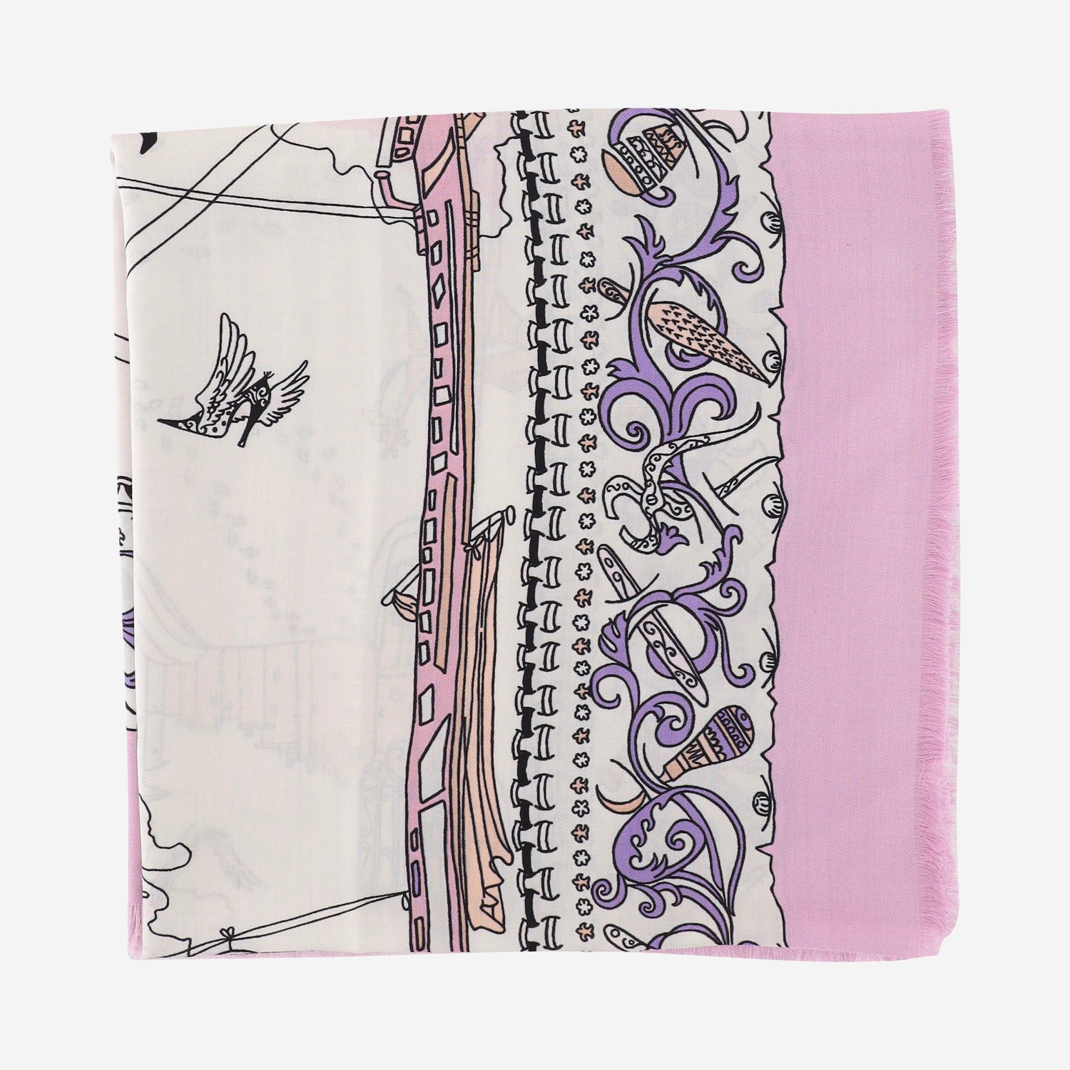 FOULARD IN LANA E SETA 321279 001 SALVATORE FERRAGAMO 