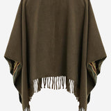 CAPPA IN CASHMERE con frange 321320 002 SALVATORE FERRAGAMO 