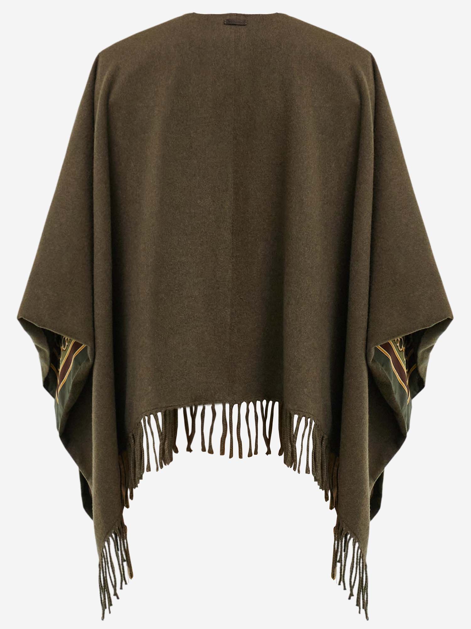 CAPPA IN CASHMERE con frange 321320 002 SALVATORE FERRAGAMO 