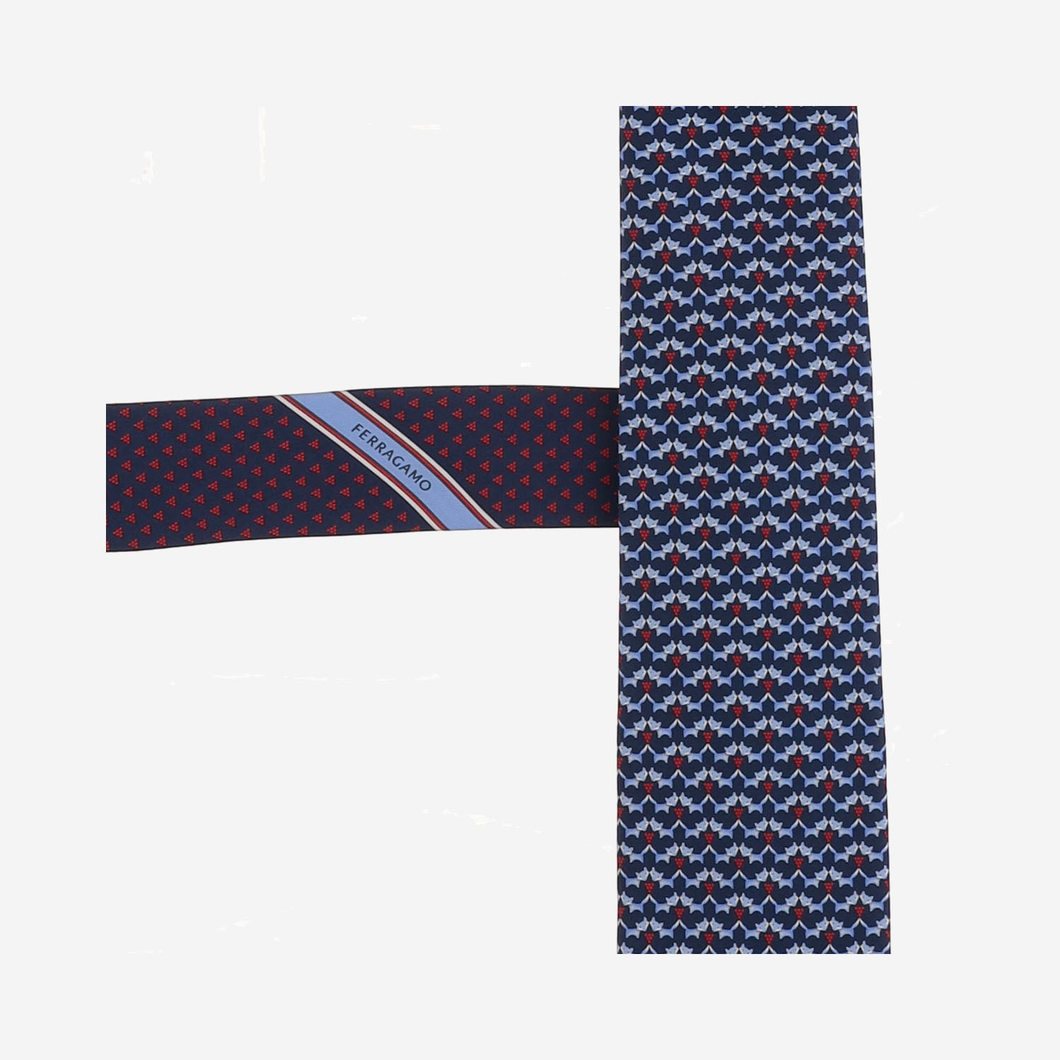 CRAVATTA IN SETA CON MOTIVO FANTASIA 351389 001 SALVATORE FERRAGAMO 