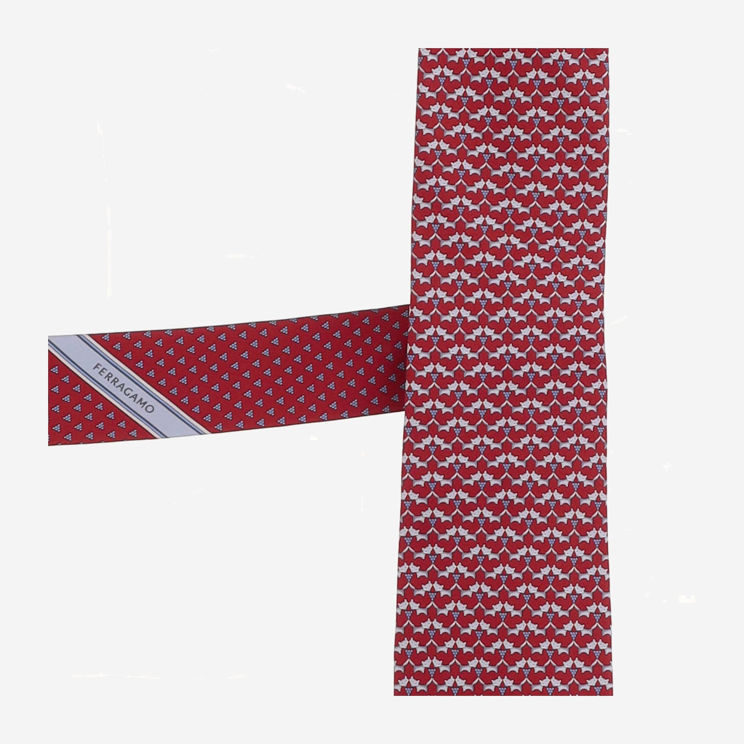 CRAVATTA IN SETA CON MOTIVO FANTASIA 351389 004 SALVATORE FERRAGAMO 