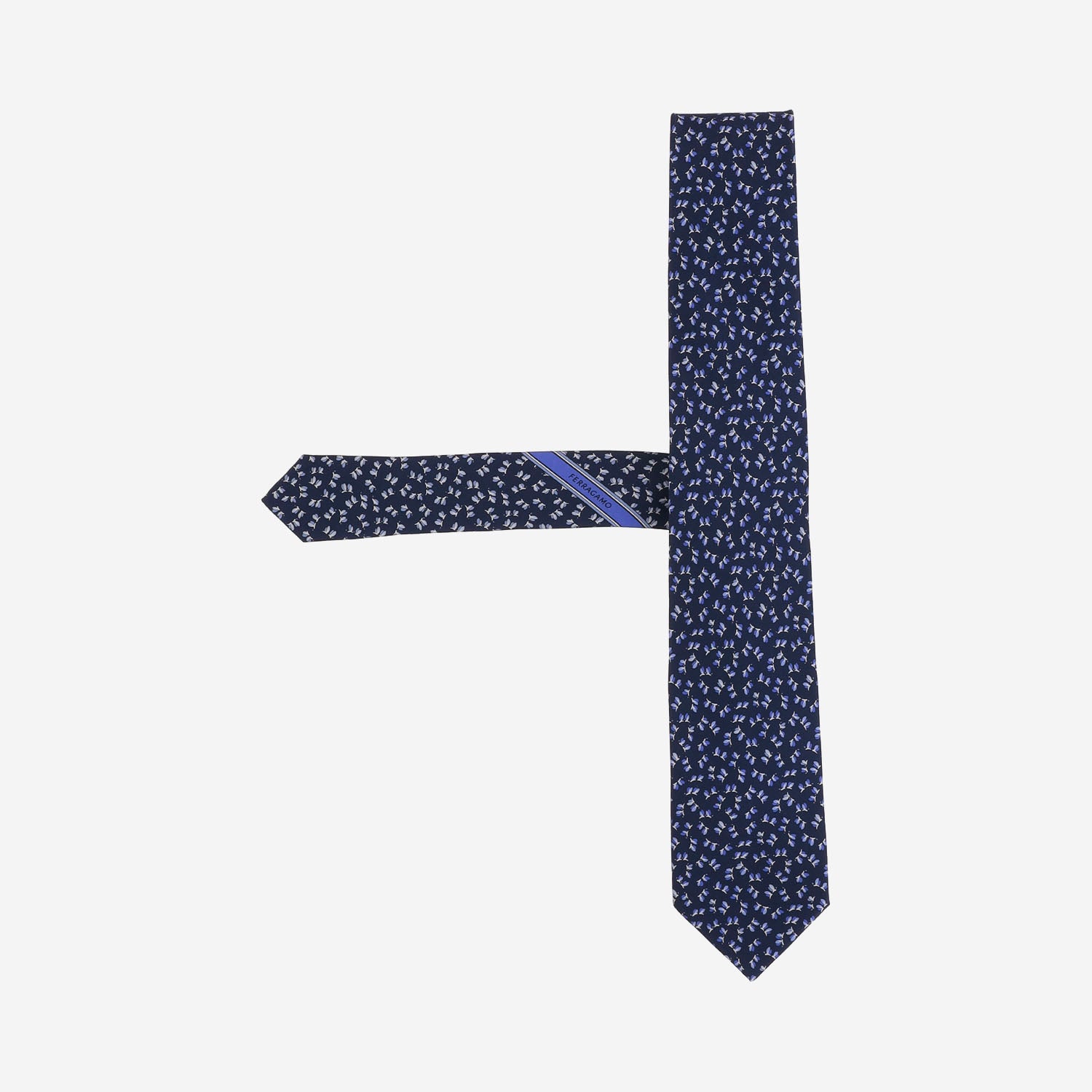 CRAVATTA IN SETA CON MOTIVO FANTASIA 351434 001 SALVATORE FERRAGAMO 