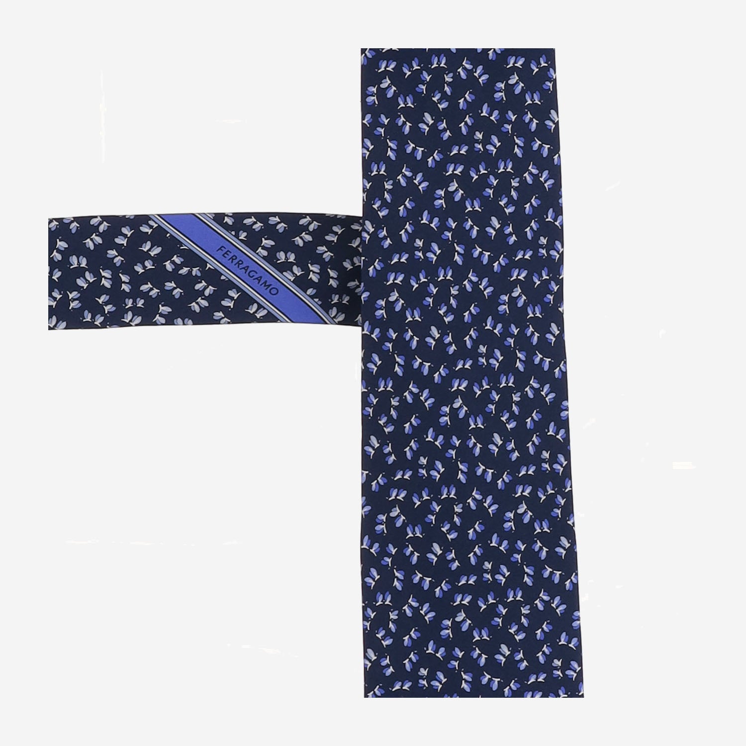 CRAVATTA IN SETA CON MOTIVO FANTASIA 351434 001 SALVATORE FERRAGAMO 