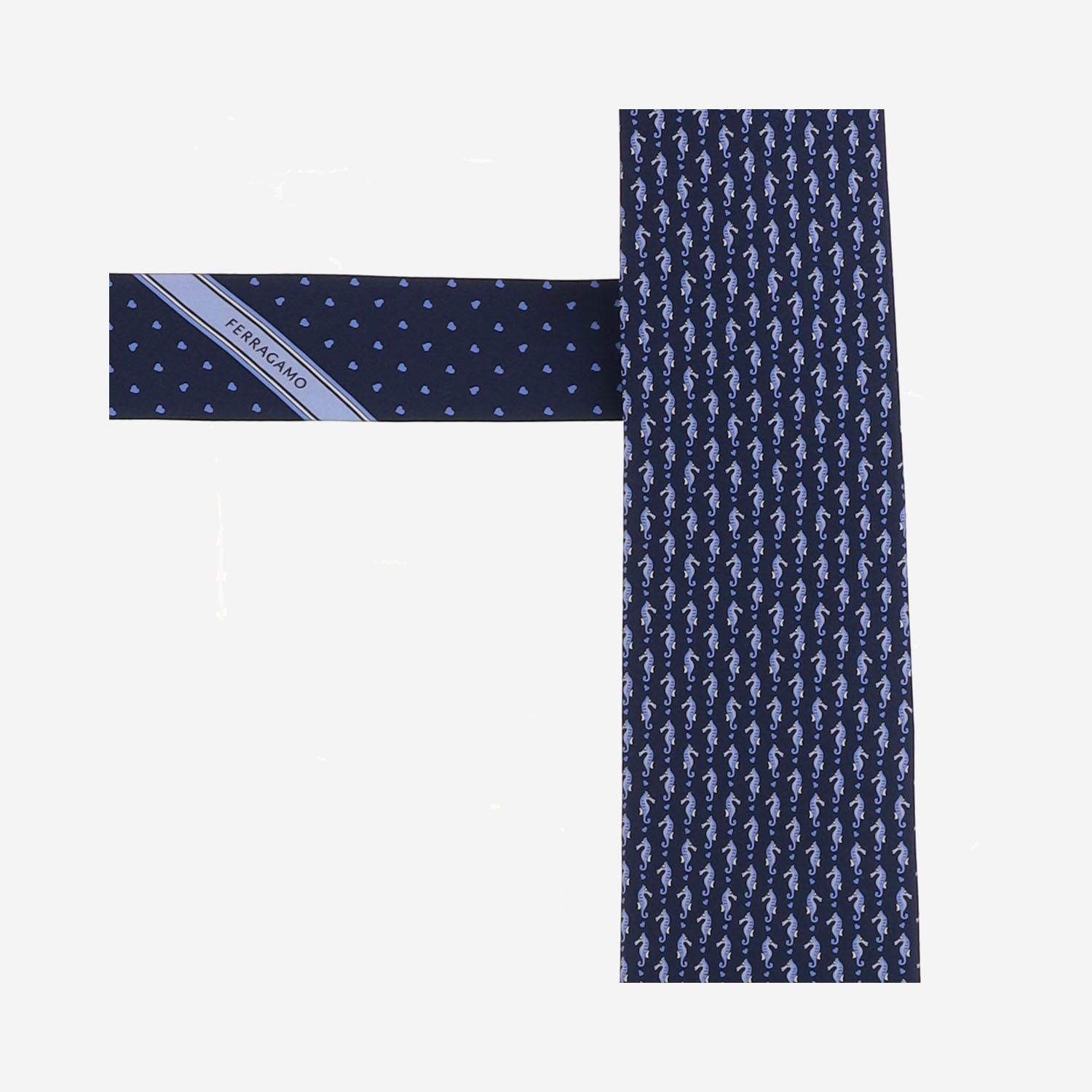 CRAVATTA IN SETA CON MOTIVO FANTASIA 351438 001 SALVATORE FERRAGAMO 