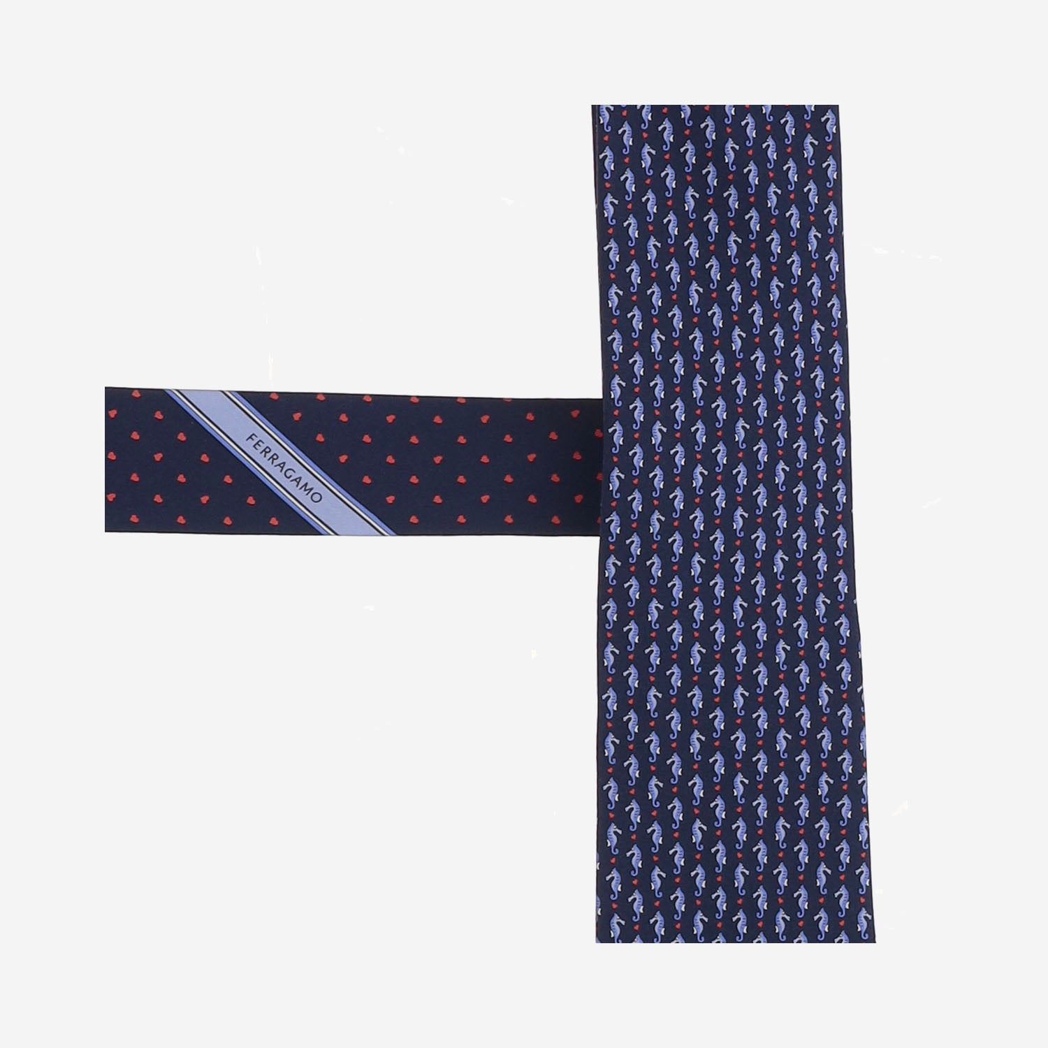 CRAVATTA IN SETA CON MOTIVO FANTASIA 351438 002 SALVATORE FERRAGAMO 