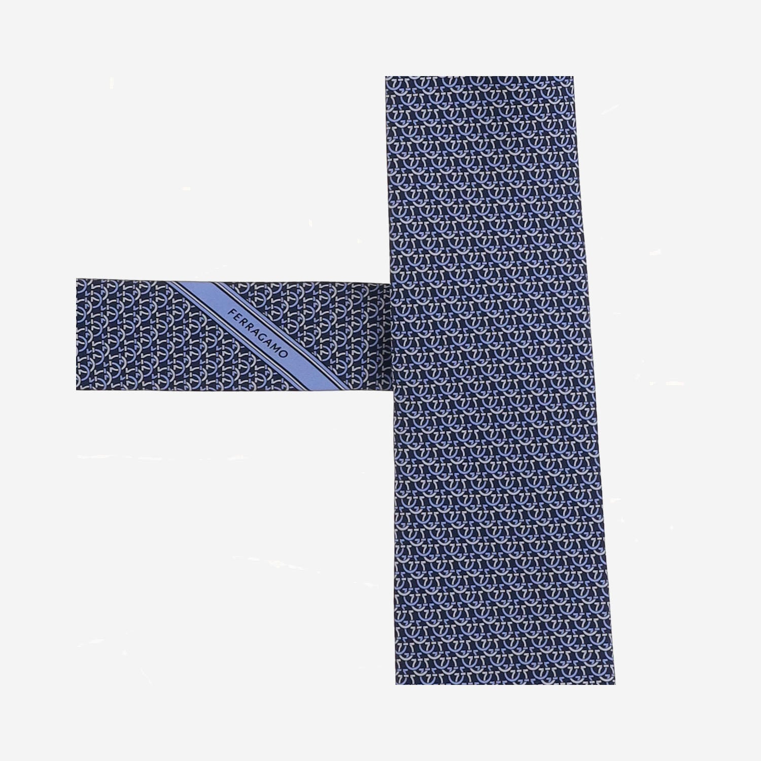 CRAVATTA IN SETA CON MOTIVO FANTASIA 351441 001 SALVATORE FERRAGAMO 