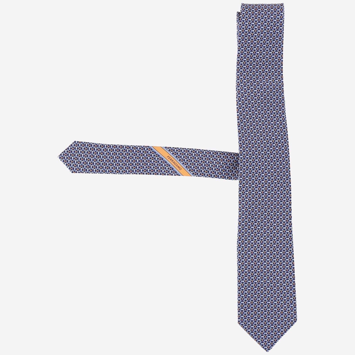 CRAVATTA IN SETA CON MOTIVO FANTASIA 351446 001 SALVATORE FERRAGAMO 