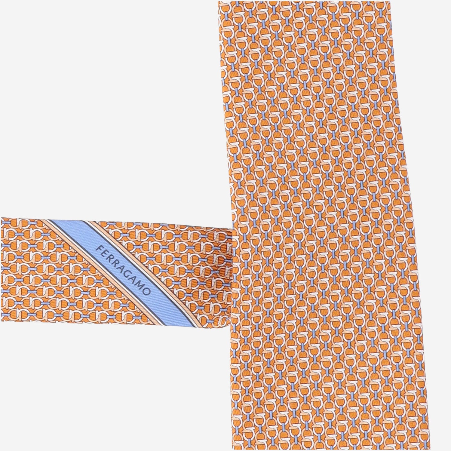 CRAVATTA IN SETA CON MOTIVO FANTASIA 351446 005 SALVATORE FERRAGAMO 