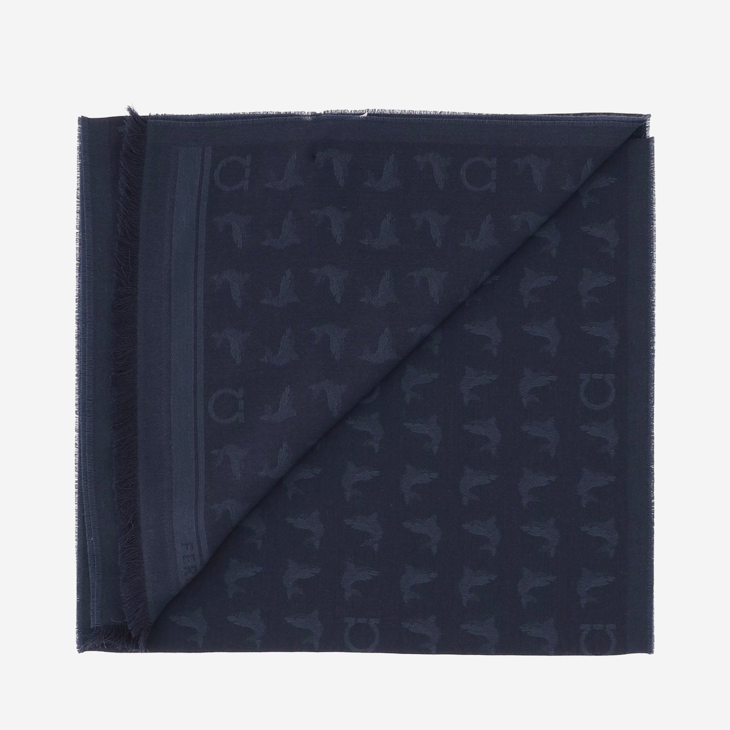 SCIARPA IN LANA CON MOTIVO FANTASIA 520184 004 SALVATORE FERRAGAMO 