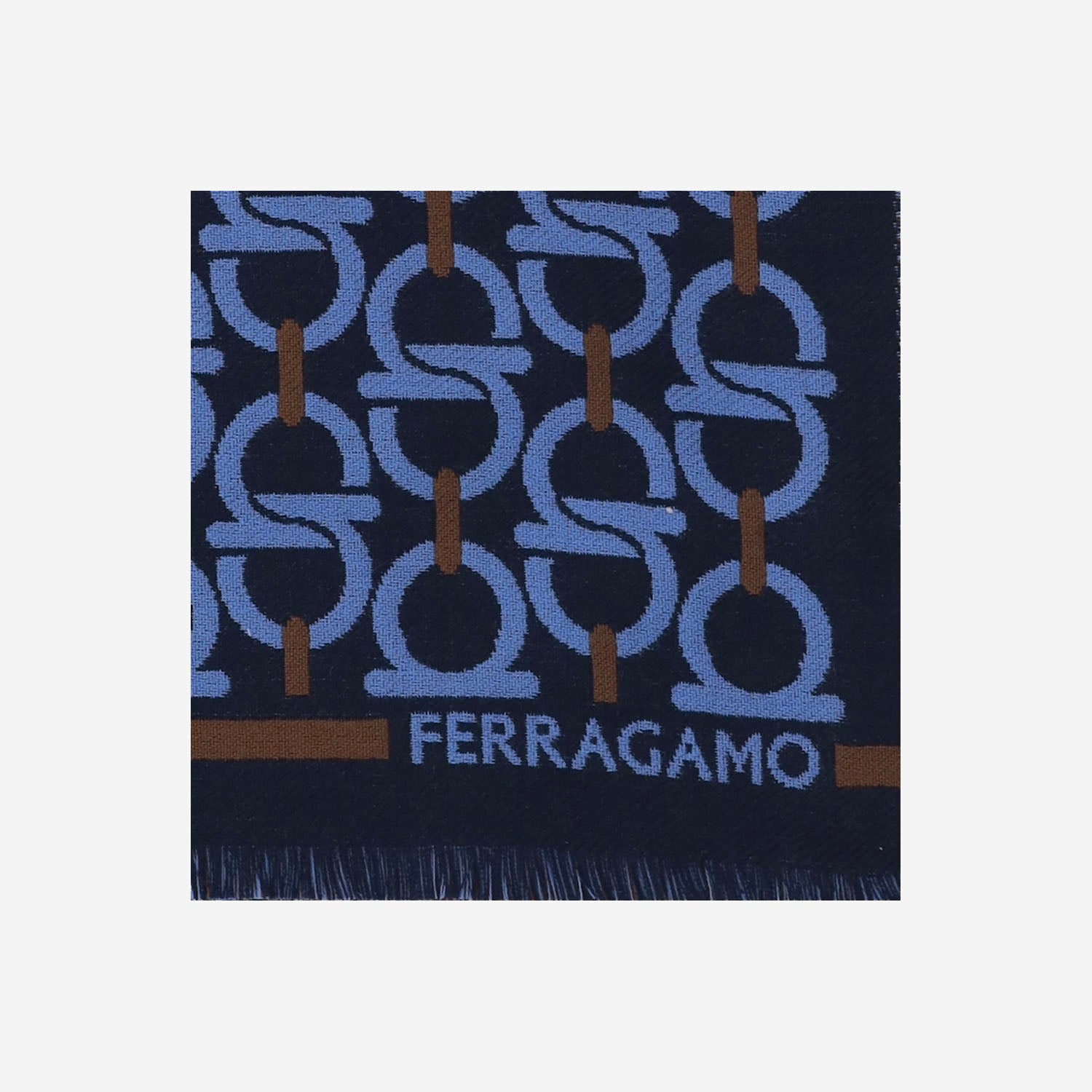 SCIARPA GANCINI IN LANA 520189 001 SALVATORE FERRAGAMO 