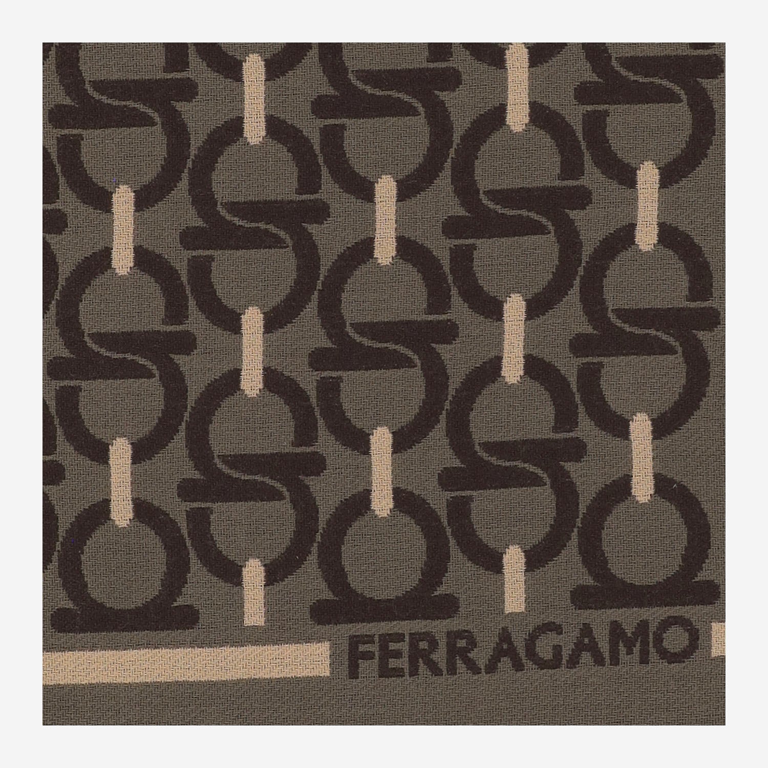 SCIARPA GANCINI IN LANA 520189 003 SALVATORE FERRAGAMO 