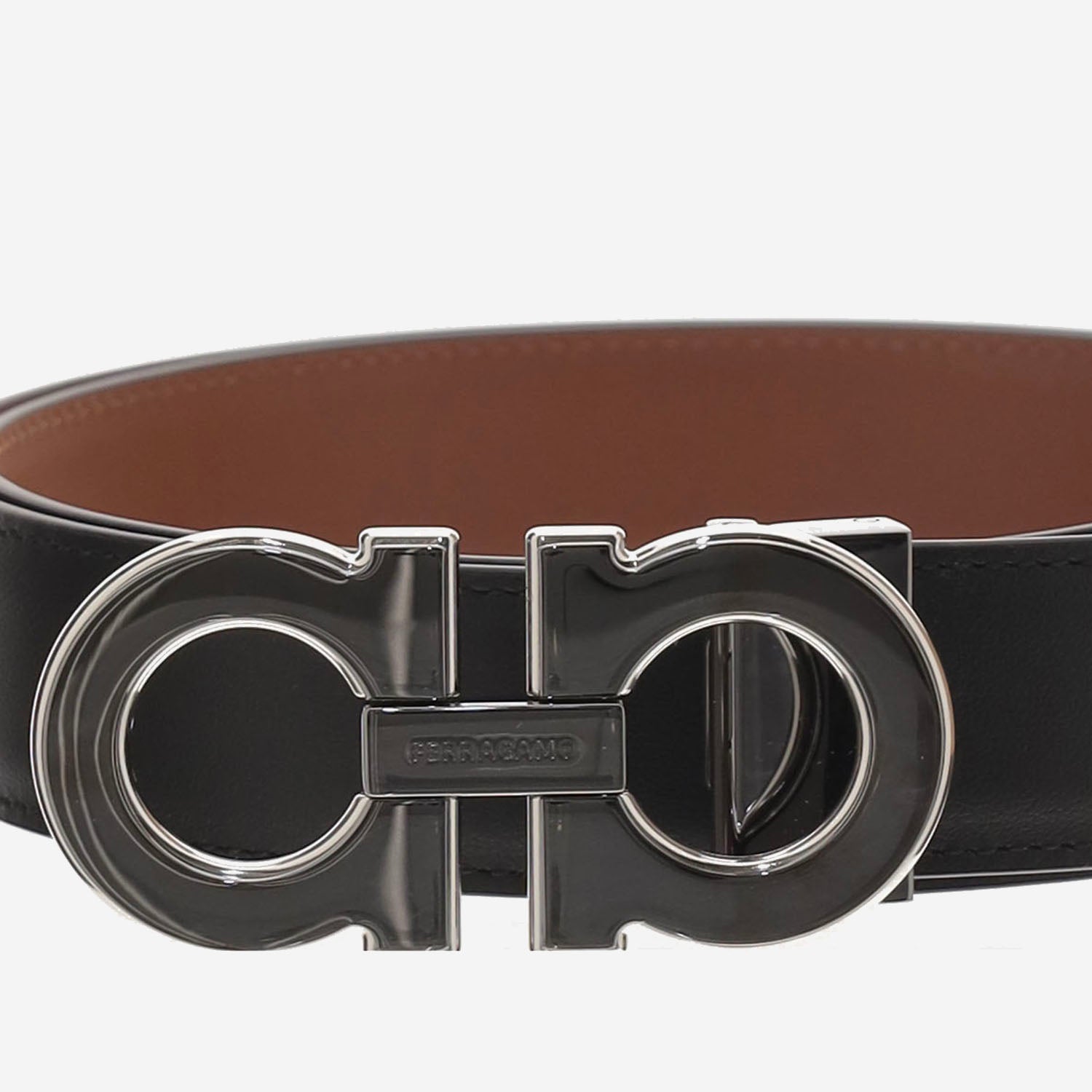 CINTURA GANCINI REVERSIBILE IN PELLE 670460 005 SALVATORE FERRAGAMO 