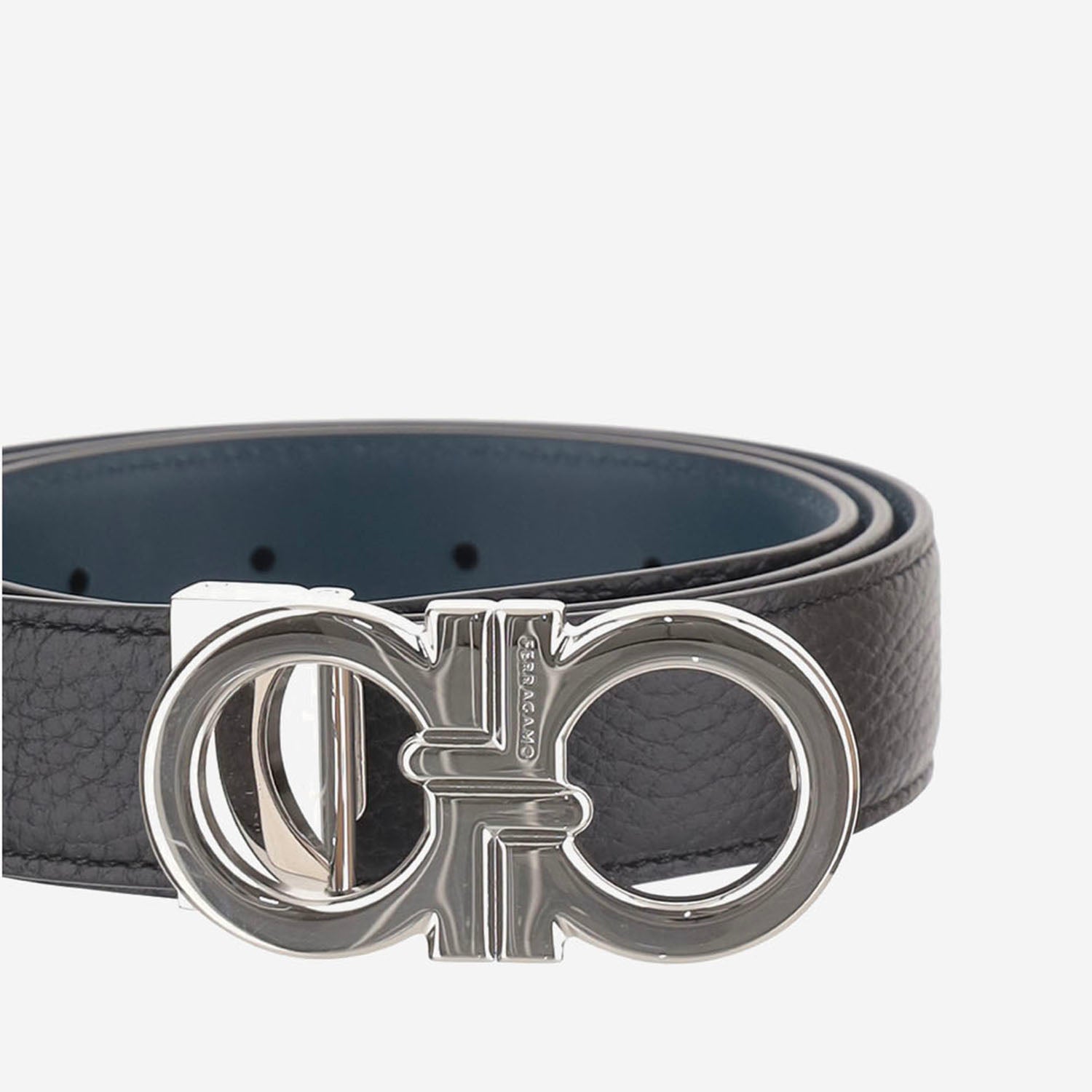 CINTURA GANCINI REVERSIBILE IN PELLE 670644 002 SALVATORE FERRAGAMO 