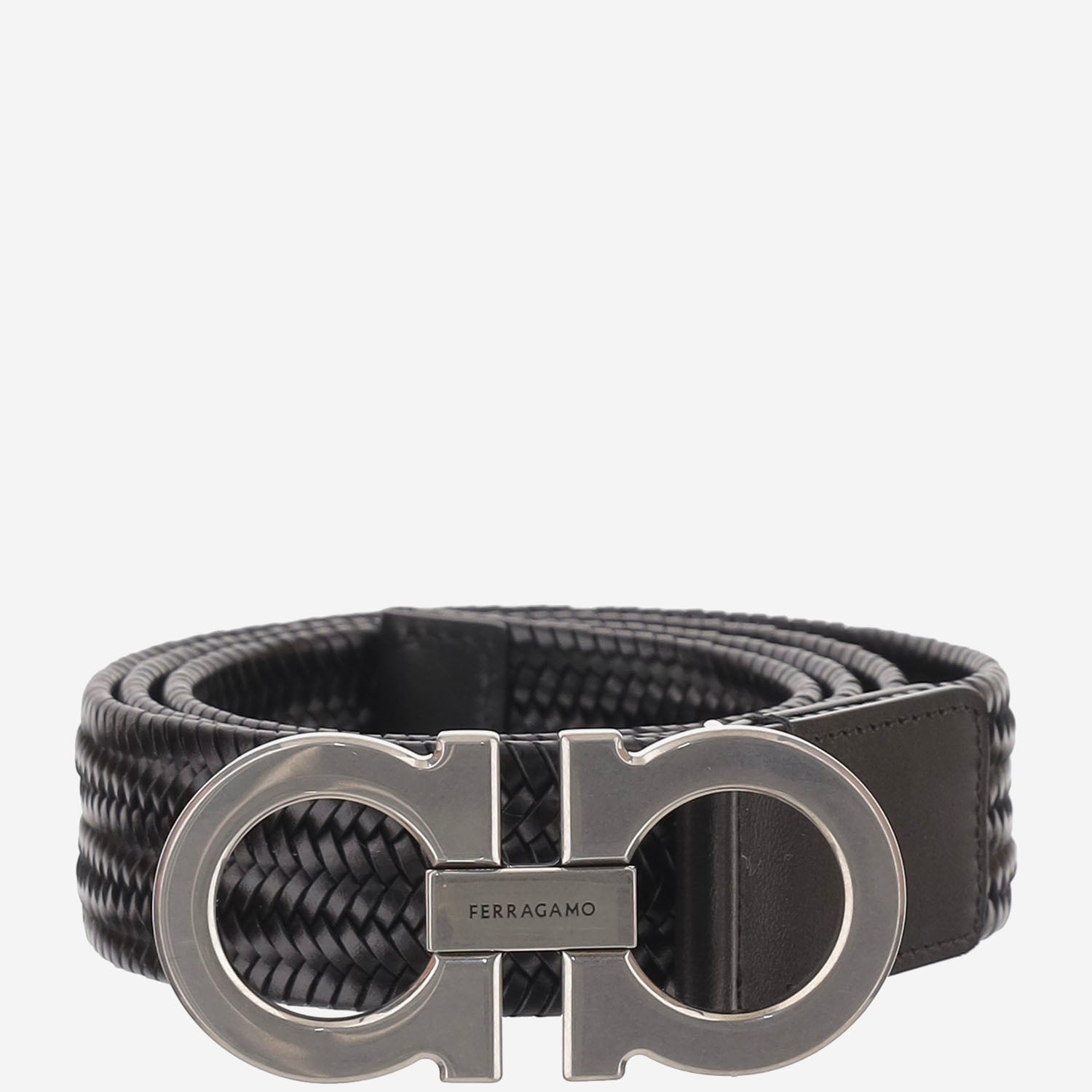 CINTURA INTRECCIATA CON FIBBIA GANCINI 670737 003 SALVATORE FERRAGAMO 