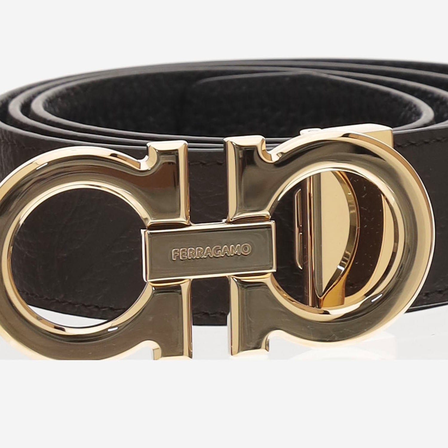 CINTURA GANCINI REVERSIBILE IN PELLE 679710 082 SALVATORE FERRAGAMO 