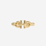ANELLO GANCINI TORCHON IN OTTONE 760990 001 SALVATORE FERRAGAMO 