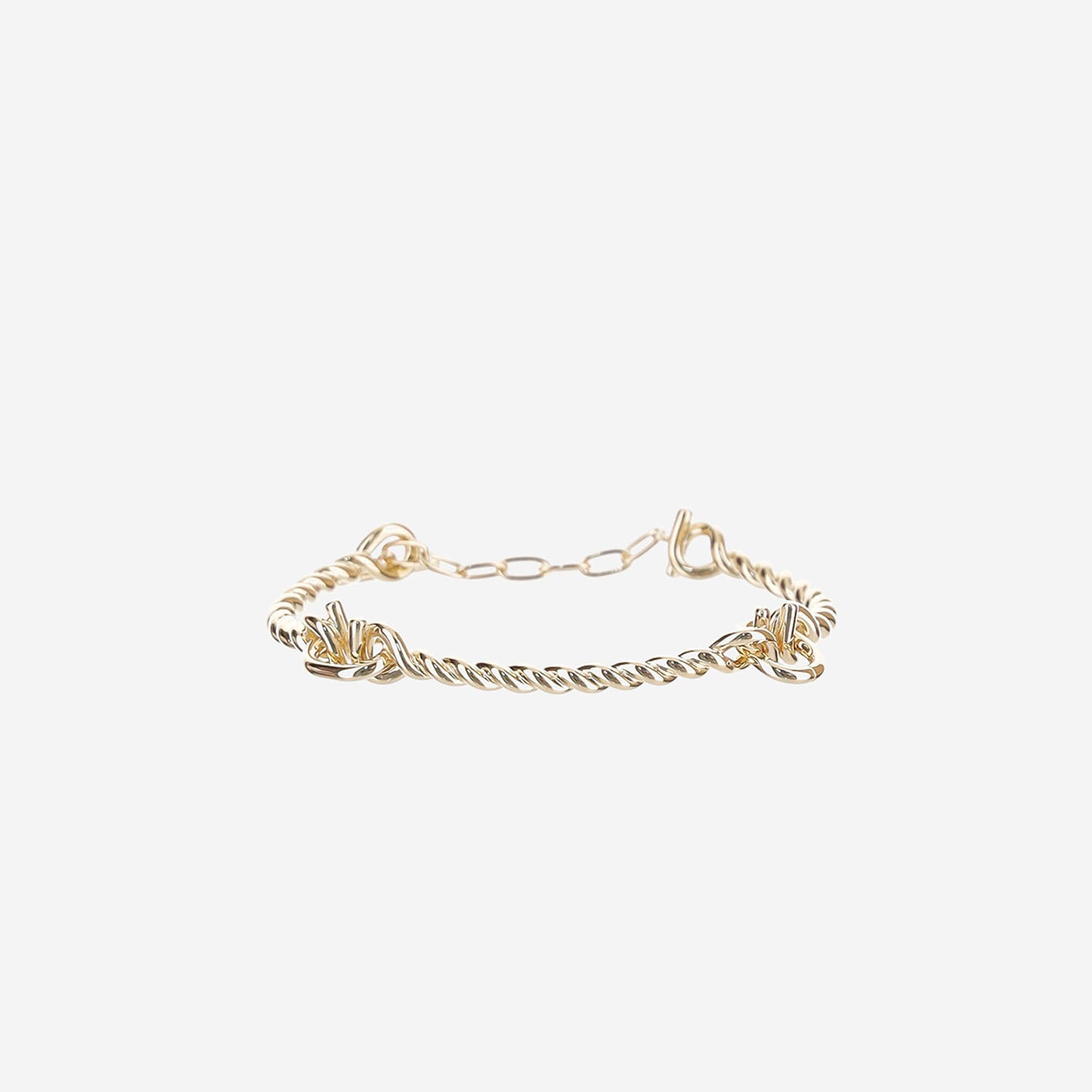 BRACCIALE GANCINI TORCHON IN OTTONE 760991 001 SALVATORE FERRAGAMO 