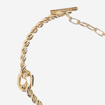 BRACCIALE GANCINI TORCHON IN OTTONE 760991 001 SALVATORE FERRAGAMO 