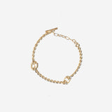 BRACCIALE GANCINI TORCHON IN OTTONE 760991 001 SALVATORE FERRAGAMO 