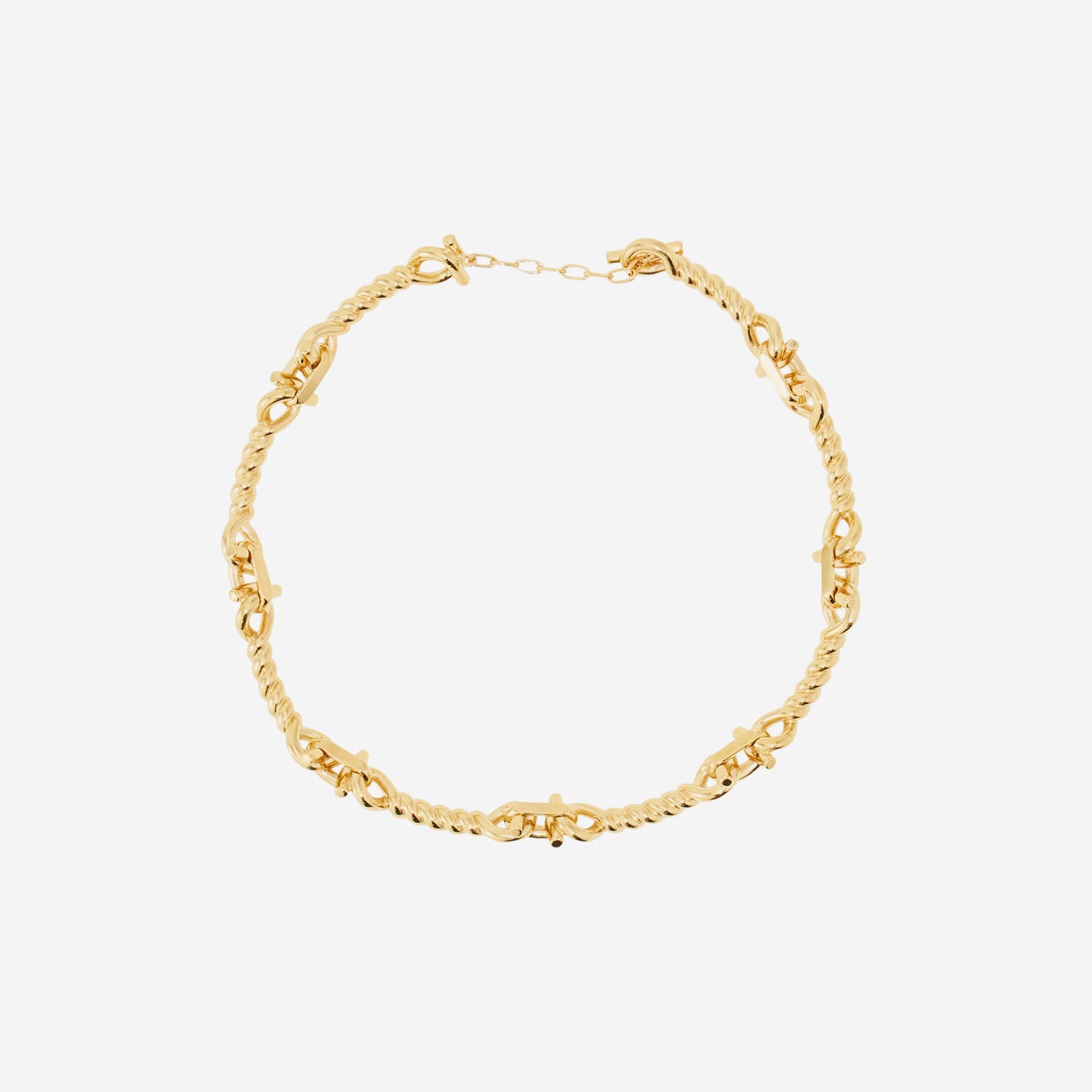 COLLANA GANCINI TORCHON IN OTTONE 760994 001 SALVATORE FERRAGAMO 