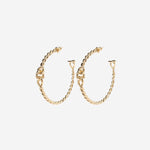 ORECCHINI GANCINI IN OTTONE 760995 001 SALVATORE FERRAGAMO 