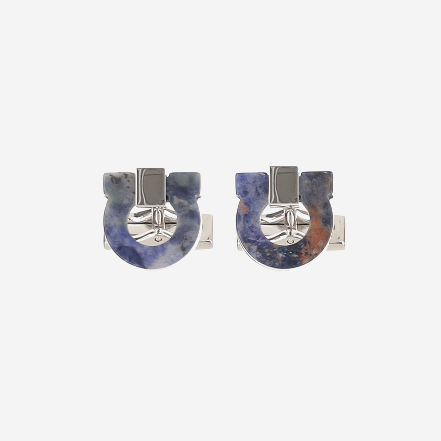 GEMELLI GANCINI IN OTTONE E PIETRA SEMIPREZIOSA 770120 006 SALVATORE FERRAGAMO 