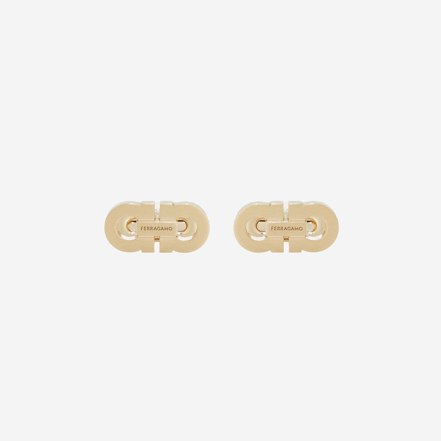 GEMELLI IN OTTONE CON LOGO INCISO 770385 002 SALVATORE FERRAGAMO 