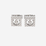 GEMELLI GANCINI SQUADRATI IN OTTONE 770411 001 SALVATORE FERRAGAMO 