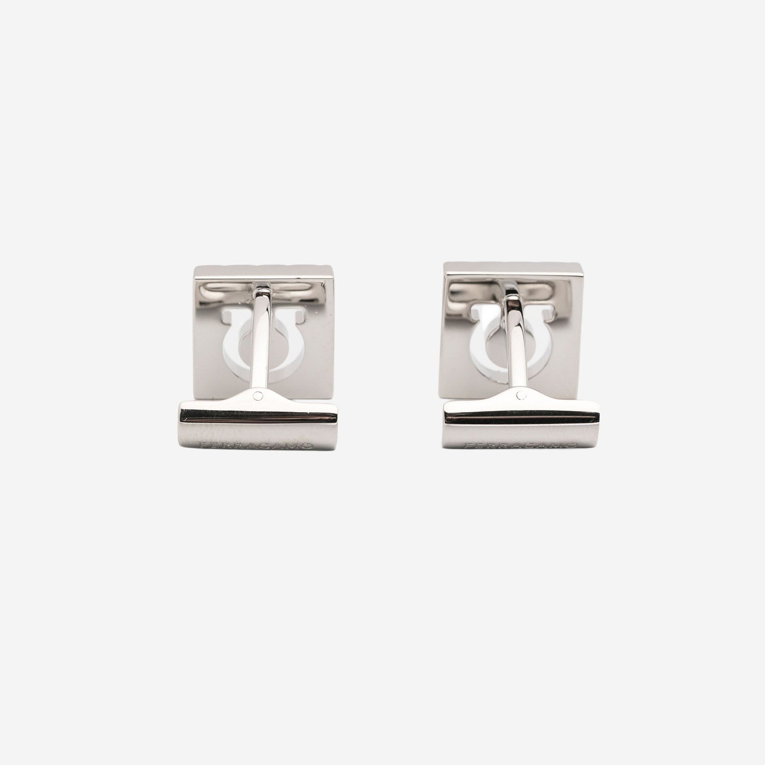 GEMELLI GANCINI SQUADRATI IN OTTONE 770411 001 SALVATORE FERRAGAMO 