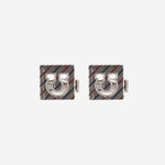 GEMELLI GANCINI SQUADRATI IN OTTONE 770413 001 SALVATORE FERRAGAMO 