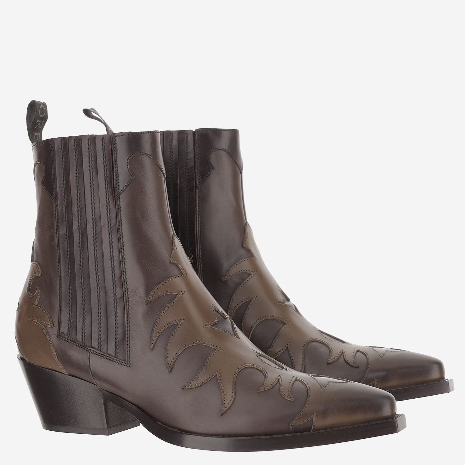STIVALETTI PARMA IN PELLE SR3651H MILITARE SARTORE 