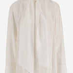 CAMICIA IN SETA CON FIOCCO W26110 0101 SASUPHI 