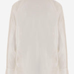 CAMICIA IN SETA CON FIOCCO W26110 0101 SASUPHI 