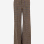 PANTALONI SARTORIALI IN LANA CON MOTIVO PIED DE POULE W26320Q 0800 SASUPHI 