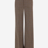 PANTALONI SARTORIALI IN LANA CON MOTIVO PIED DE POULE W26320Q 0800 SASUPHI 