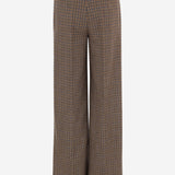 PANTALONI SARTORIALI IN LANA CON MOTIVO PIED DE POULE W26320Q 0800 SASUPHI 