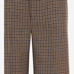 PANTALONI SARTORIALI IN LANA CON MOTIVO PIED DE POULE W26320Q 0800 SASUPHI 