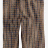 PANTALONI SARTORIALI IN LANA CON MOTIVO PIED DE POULE W26320Q 0800 SASUPHI 