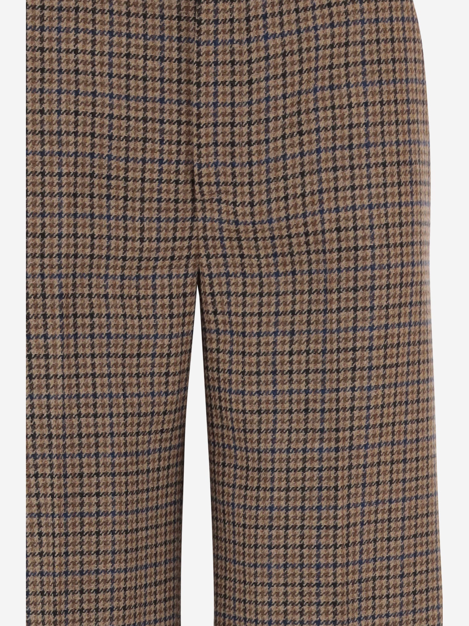 PANTALONI SARTORIALI IN LANA CON MOTIVO PIED DE POULE W26320Q 0800 SASUPHI 