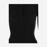 POLO A MANICHE LUNGHE IN CASHMERE E SETA W26614 0900 SASUPHI 