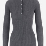 POLO A MANICHE LUNGHE IN CASHMERE E SETA W26614 0952 SASUPHI 