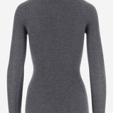 POLO A MANICHE LUNGHE IN CASHMERE E SETA W26614 0952 SASUPHI 