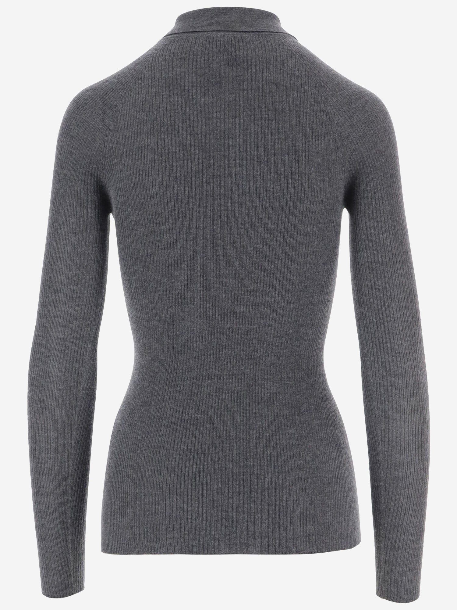 POLO A MANICHE LUNGHE IN CASHMERE E SETA W26614 0952 SASUPHI 