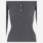 POLO A MANICHE LUNGHE IN CASHMERE E SETA W26614 0952 SASUPHI 