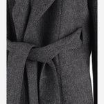 GIACCA IN LANA CON CINTURA W26702 0950 SASUPHI 