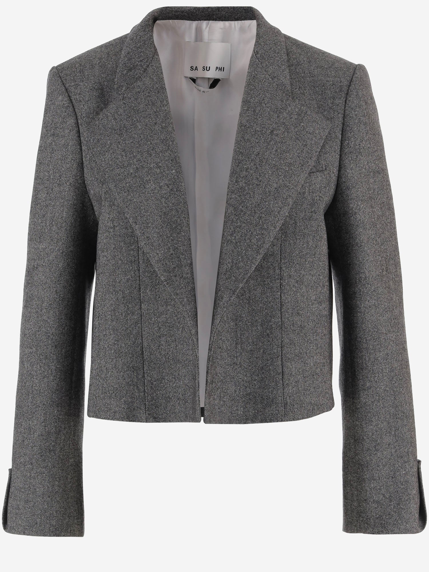 GIACCA IN LANA E CASHMERE STRETCH W26713 0950 SASUPHI 