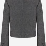 GIACCA IN LANA E CASHMERE STRETCH W26713 0950 SASUPHI 