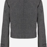 GIACCA IN LANA E CASHMERE STRETCH W26713 0950 SASUPHI 