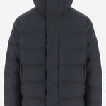 PIUMINO IN NYLON CON COLLO ALTO E TRAPUNTATURA A CANALI P31888M LEAF2310000 SAVE THE DUCK 