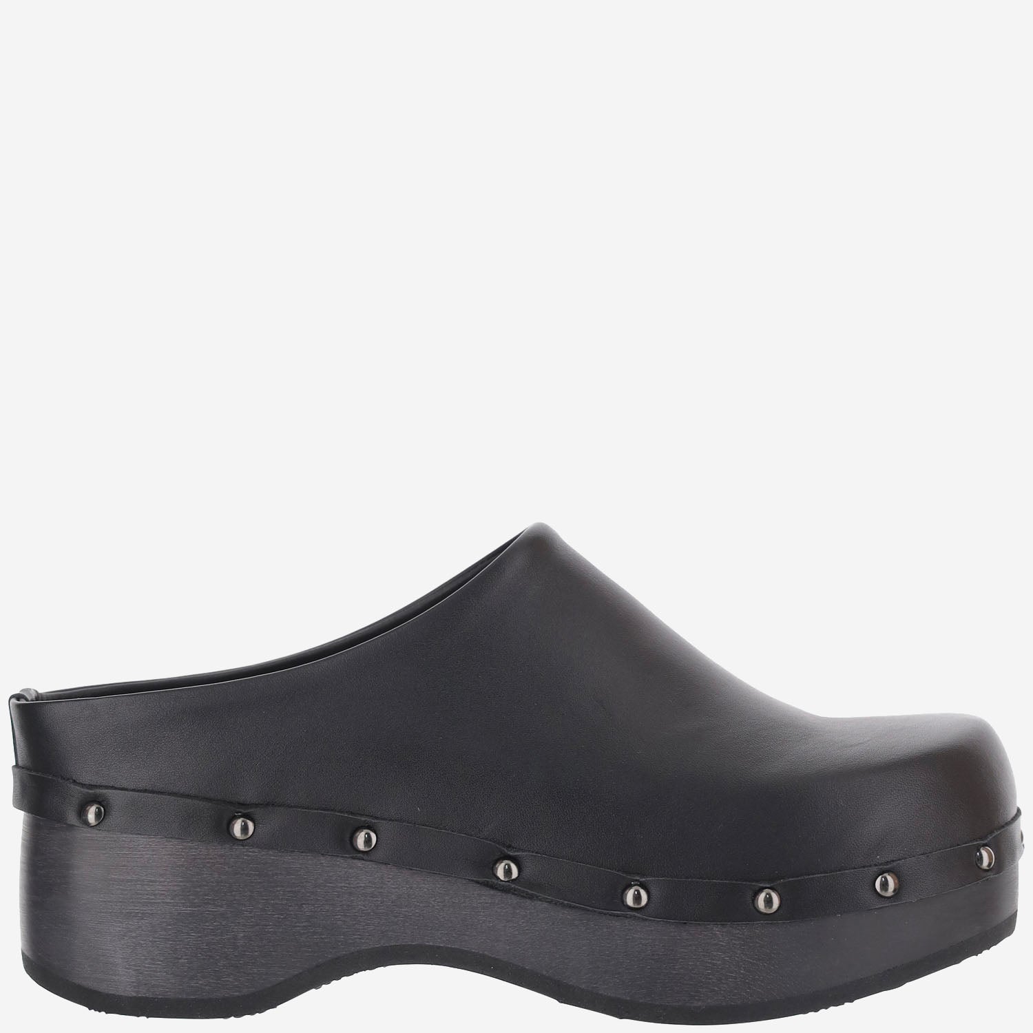 ZOCCOLI PESCURA NAIMA IN PELLE CON BORCHIE F01441 NERO SCHOLL 